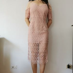 brand new KEEPSAKE XS pink lace dress